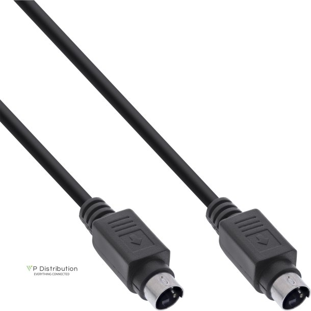 InLine&reg; S-VHS Video Cable 4 Pin male to male 2m