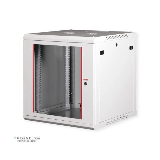 ROLINE 19" Wall Cabinet Basic Plus 12 U 600x600 BxT grey