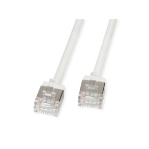 ROLINE PatchCord U/FTP, C6A, white, 2m UltraShort Connector, LSOH