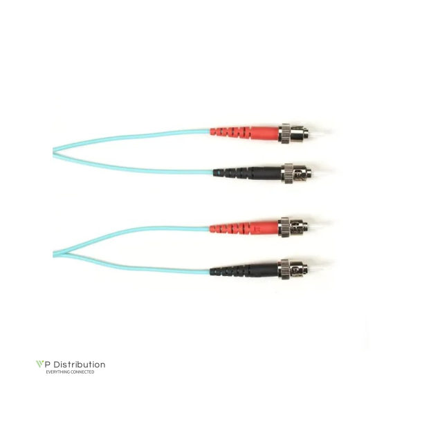 Black Box OM3 ST-ST DUPLEX 5M AQUA