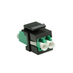 ROLINE Keystone Adapter W/LC DUPLEX, Black+Green