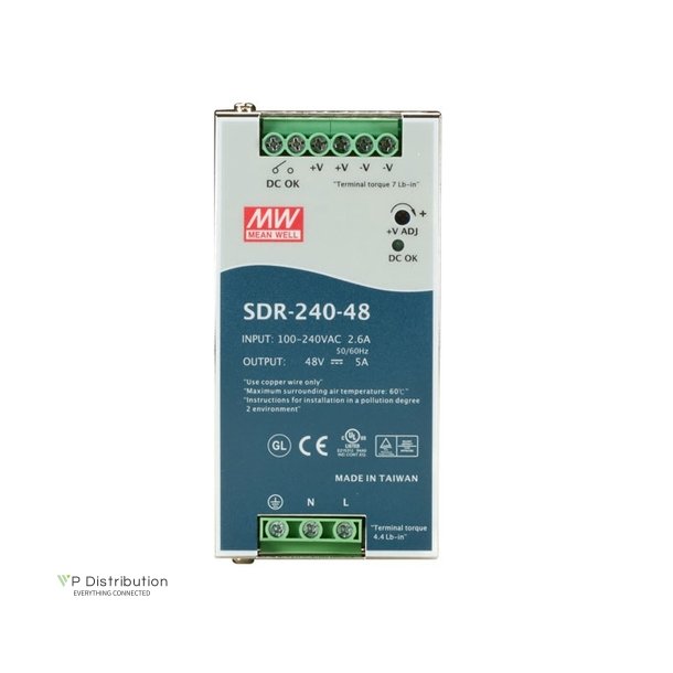 Black Box Din Rail Power Supply 240W, 48Vdc