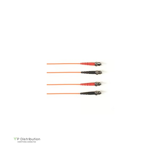 Black Box 62.5 MM FO PATCH CABLE DUPLX, PLENUM, OR, STST