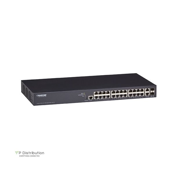 Black Box 28 Port Gigabit Managed Poe+ Switch