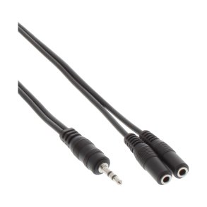 InLine 3.5mm Jack Y-Cable male to 2x 3.5mm jack female Stereo 2m