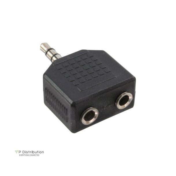 InLine&reg; Audio Adapter 3.5mm male to 2x 3.5mm Stereo female