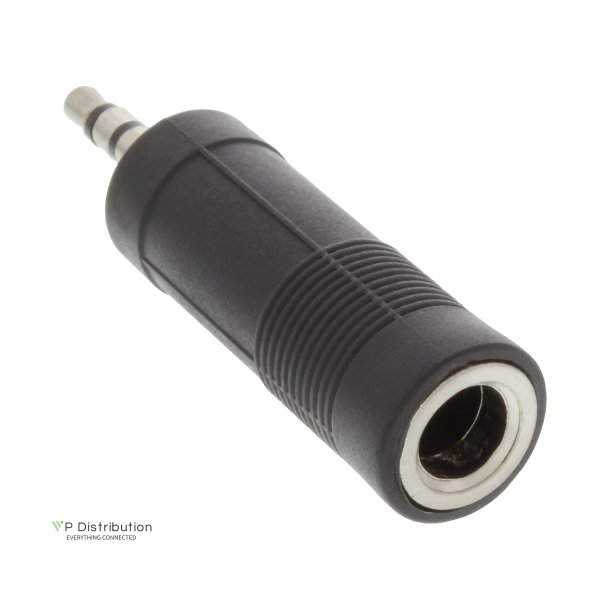 InLine&reg; Audio Adapter 3.5mm male to 6.3mm Stereo female