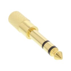 InLine&reg; Audio Adapter 6.3mm male to 3.5mm female Stereo gold plated metal