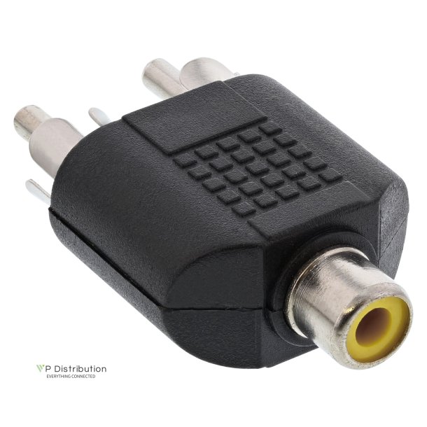 InLine&reg; Audio Adapter RCA female to 2x RCA male