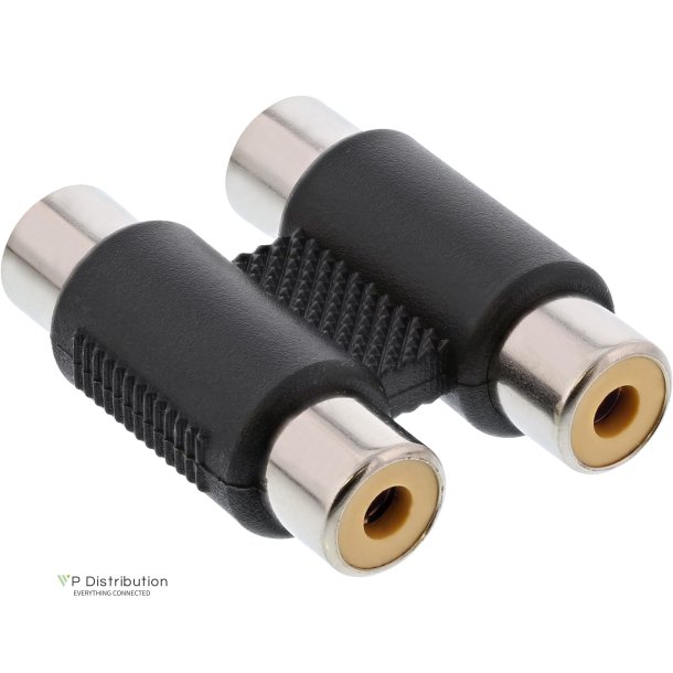 InLine&reg; Audio Adapter 2x RCA Female / female