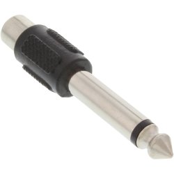 InLine&reg; Audio Adapter 6.3mm male to RCA mono female