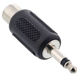InLine&reg; Audio Adapter 3.5mm male to 1x RCA mono female