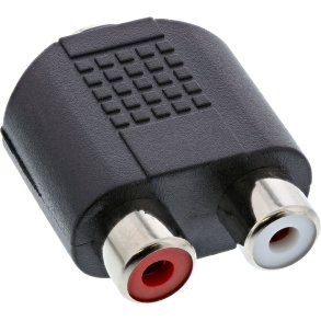 InLine® Audio Adapter 3.5mm jack female Stereo to 2x RCA female