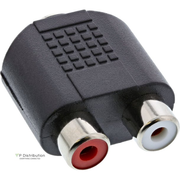 InLine&reg; Audio Adapter 3.5mm jack female Stereo to 2x RCA female