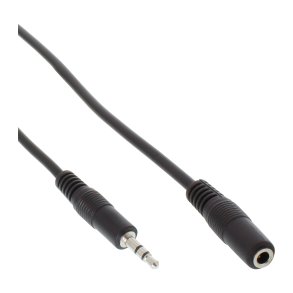 InLine Audio Cable 3.5mm Stereo male to female 1.5m