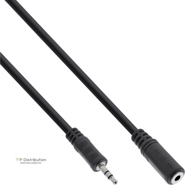 InLine Audio Cable 3.5mm Stereo male to female 1m