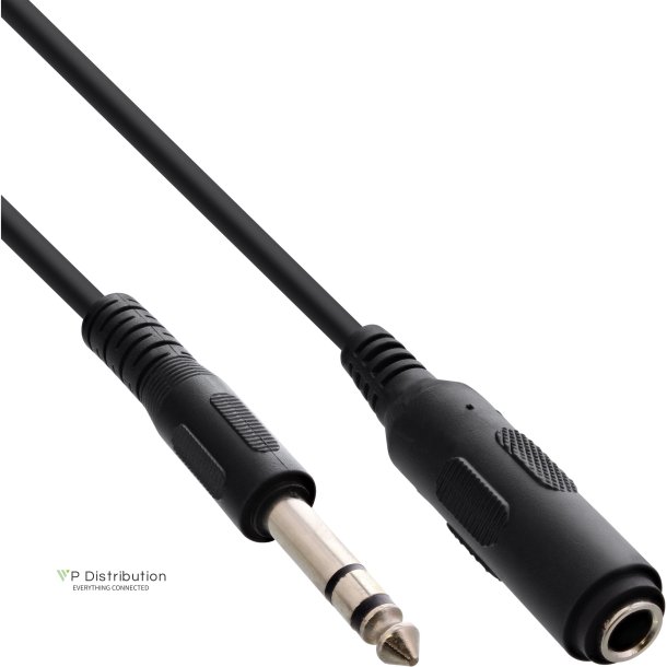 InLine&reg; Jack Extension 6.3mm Stereo male / female 5m