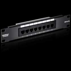 Trendnet 8-Port Cat. 5e Unshielded Patch Panel (10" wide)