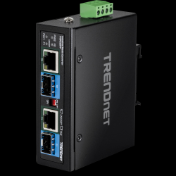 Trendnet 2-Port Industrial SFP to Gigabit PoE++ Media Converter