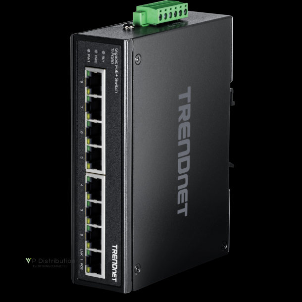 Trendnet 8-port hardened Industrial Gigabit PoE+ Switch