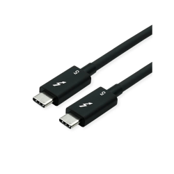 ROLINE Thunderbolt 5 Cable, C-C, 80G 240W, 8K pass., 0.8m