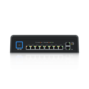 Ubiquiti UniFi Industrial / 10 Port / 450 W / 8xPoE++ / 2xRJ45 Gigabit / Lüfterlos / Switch USW-Industrial