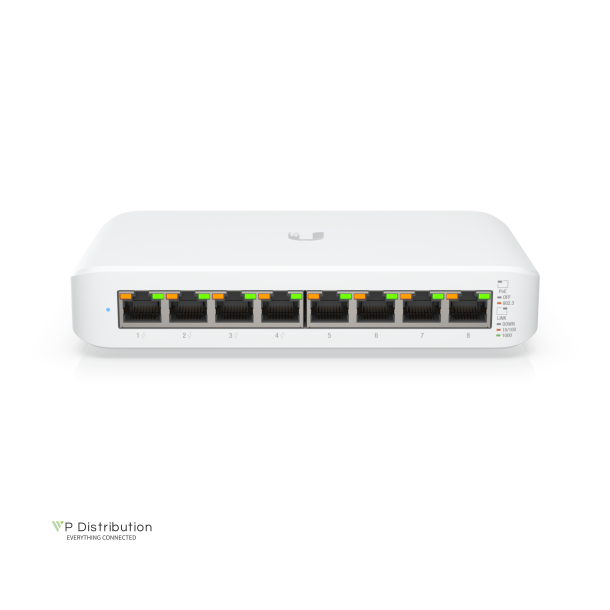 Ubiquiti Switch Lite / 8 Port / 4x POE+ / 4x RJ45 Gigabit / USW-Lite-8-PoE