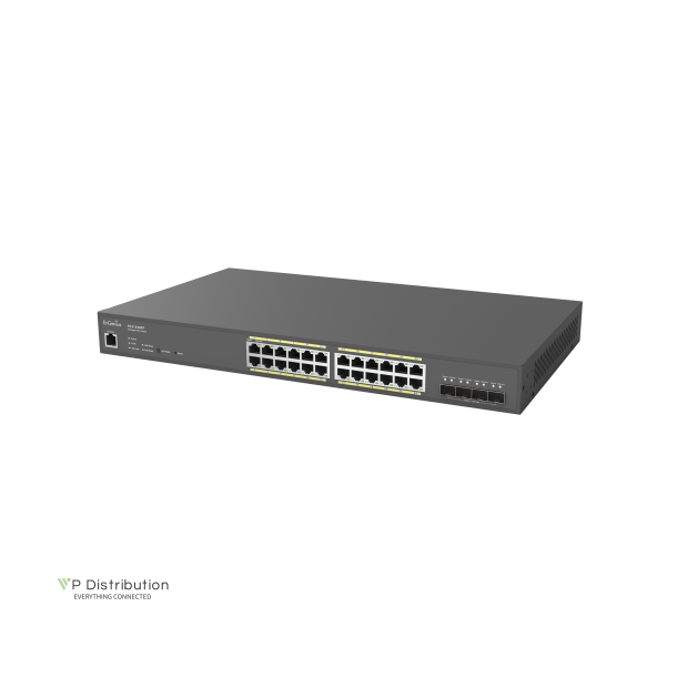 EnGenius Cloud Managed Switch 24-port GbE PoE 410W, 4x SFP , L2 , ECS1528FP