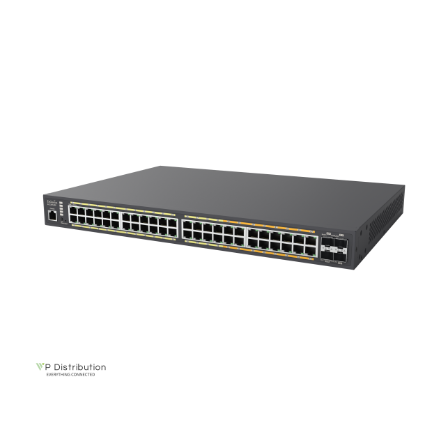 EnGenius Cloud Managed Switch 32-port GbE 16-port Multi-GbE PoE 740W, 4x SFP, L2, ECS2552FP