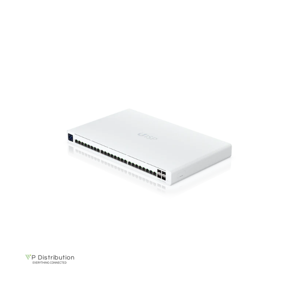 Ubiquiti UISP Switch Pro, A 24-port, Layer 2 PoE switch designed for ISP networks.