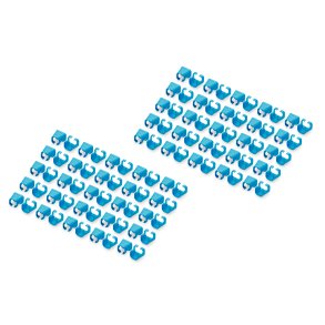 Color clips for RJ 45 cable color blue, 100 pcs. pack