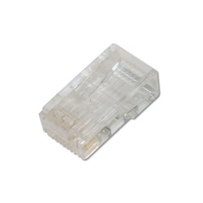 CAT 6 Modular Plug, 8P8C, unshielded for Round Cable, pass through connector