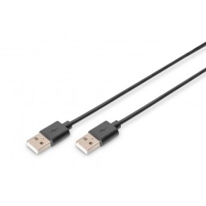 Digitus USB connection cable, type A M/M, 1.8m, USB 2.0 compatible, bl