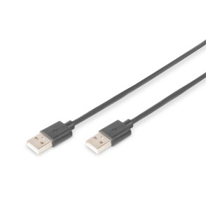 Digitus USB 2.0 connection cable, type A M/M, 1.8m, USB 2.0 conform, bl
