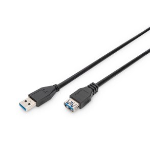 Digitus USB 3.0 extension cable, type A M/F, 1.8m, USB 3.0 conform, bl