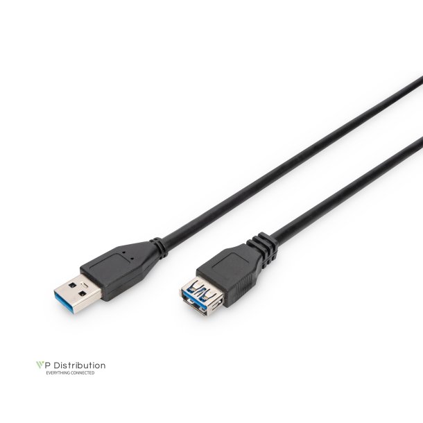 Digitus USB 3.0 extension cable, type A M/F, 1.8m, USB 3.0 conform, bl