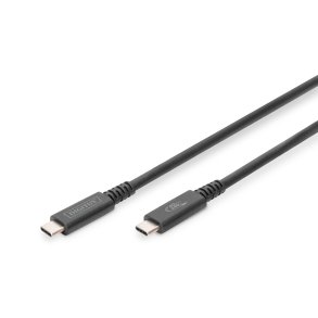 Digitus USB 4.0 connection cable, Type - C to Type - C max. resolution 8K@60Hz, PD3.1, 40Gbits/s, 1m, bl