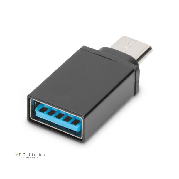 Digitus USB Type-C adapter, type C to A M/F, 3A, 5GB, 3.0 Version, bl