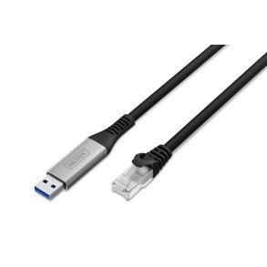 USB-A - RJ45 CAT 6A S/FTP Cable, 1 Gbit/s, 5m USB 3.2 Gen1, LSZH Jacket