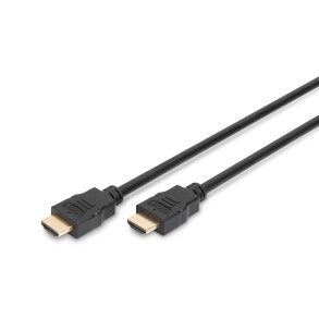 Digitus HDMI High Speed Connection Cable, Type A M/M, 1.0m, w/Ethernet, Ultra HD, 4K@30Hz, gold, bl