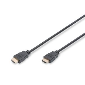 Digitus HDMI High Speed Connection Cable, Type A, w/Ethern M/M, 5.0m, Ultra HD, 4K@30Hz, gold, bl
