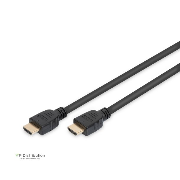 Digitus HDMI Ultra High Speed Connection Cable, Type A M/M, 5.0m, w/Ethernet, Ultra HD, 8K@60Hz, gold, bl