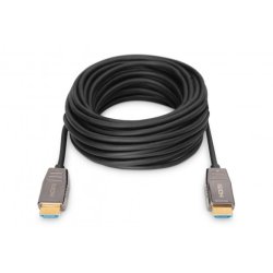Digitus HDMI AOC Connection Cable, Type A M/M, 20.0m, Ultra HD, 8K@60 Hz, gold, bl