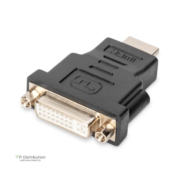 Digitus HDMI Adapter, Type A-DVI-I(24+5) M/F, Full HD, bl