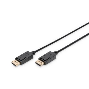 Digitus DisplayPort Connection Cable, Type DP M/M, 15.0m, w/interlock, UHD 4K, DP 1.2, bl
