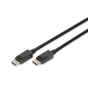 Digitus DisplayPort Connection Cable, Type DP M/M, 2.0m,w/lock, UHD 8K, DP 1.3/1.4, bl