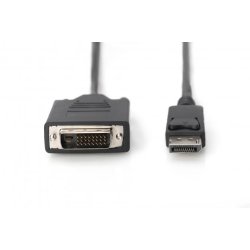 Digitus DisplayPort Adapter Cable, Type DP-DVI (24+1) M/M, 3.0m, w/interlock, DP 1.1a, bl