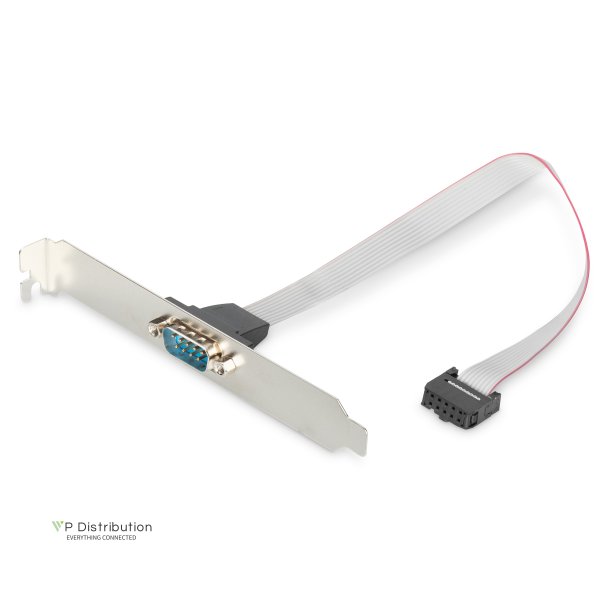Digitus Serial Slot Bracket cable, D-Sub9 - IDC 2x5pin M/F, 0.25m, serial, DTK, be