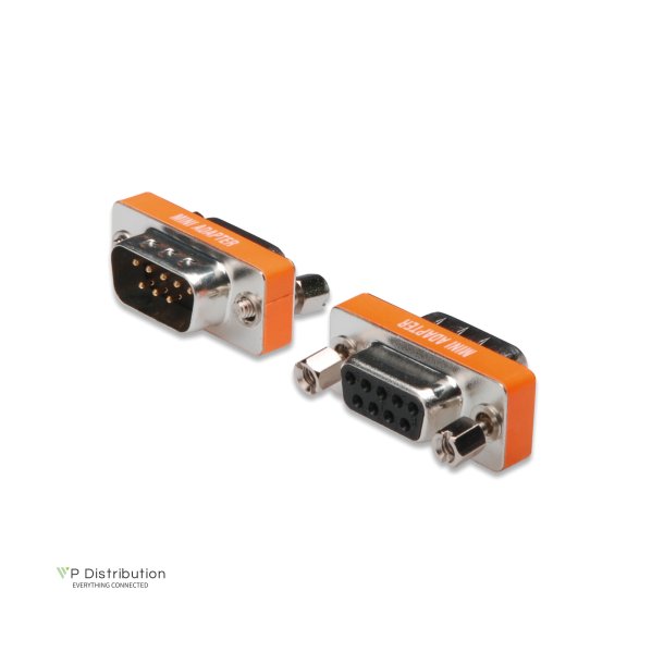Digitus Zero Modem adapter, D-Sub9 metal housing, M/F, with Hex screws