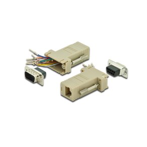 Digitus Adaptor, DB9, RJ45, Modular DB9 M, RJ45 F